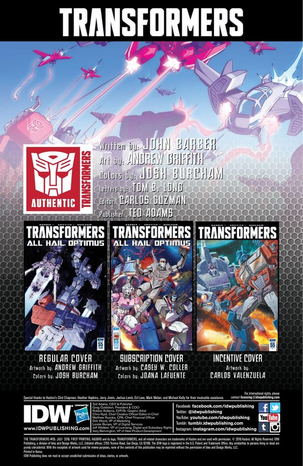 The Transformers Issue 55 Full Comic Preview   All Hail Optimus  (2 of 7)